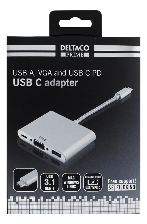 USB-C port för laddning