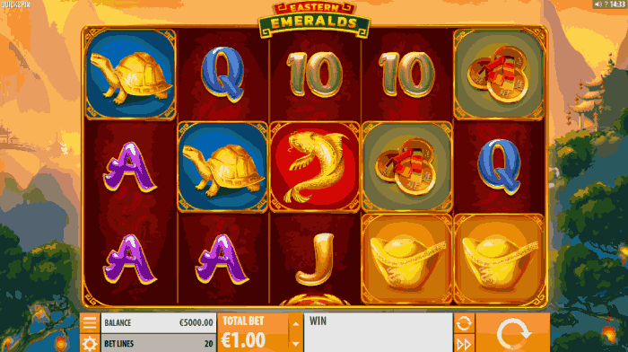 Eastern Emeralds Quickspin-spel