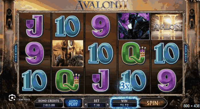 Avalon II Microgaming-spel