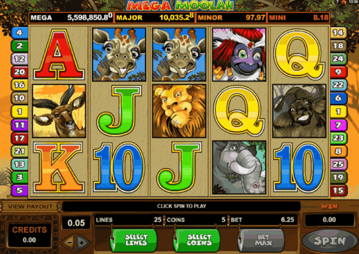 Mega Moolah Microgaming-spel